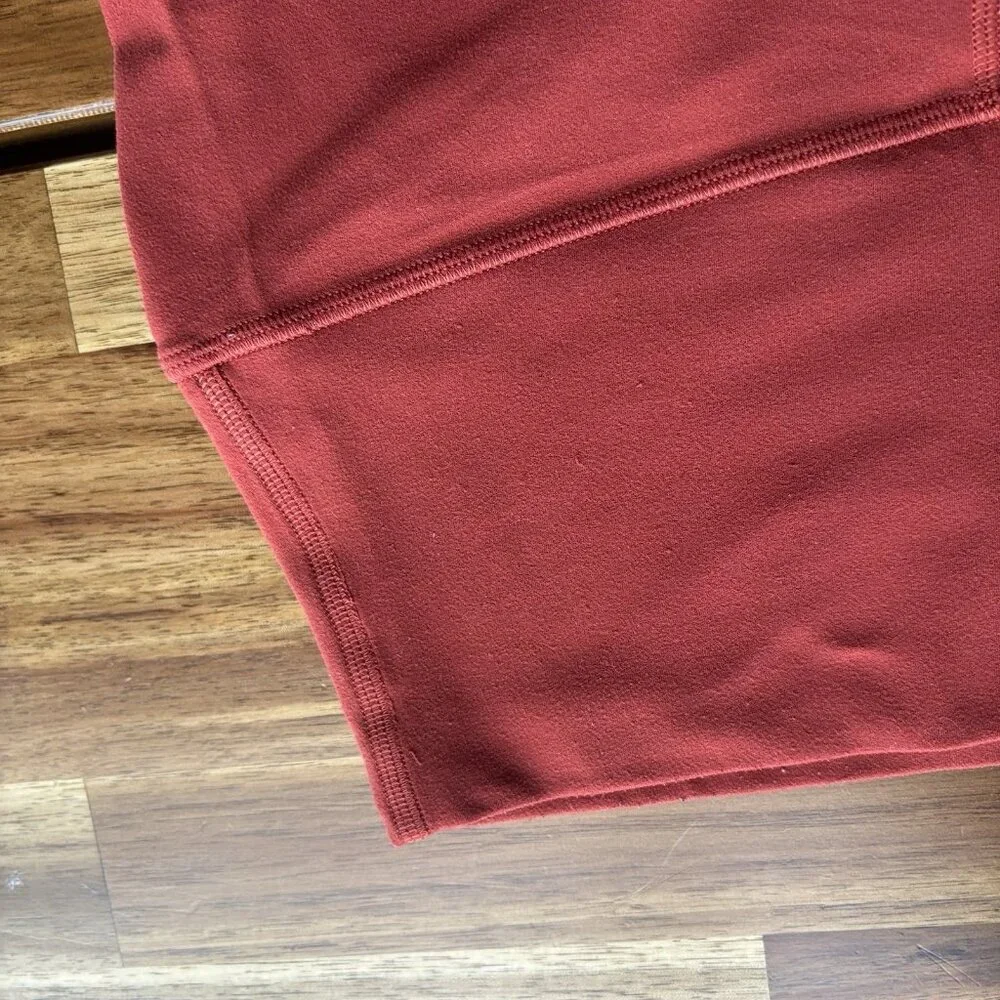 Lululemon‎ Align Pant Full Women's Sz 4 Orange Yoga Athleisure W5BOBS PILLING